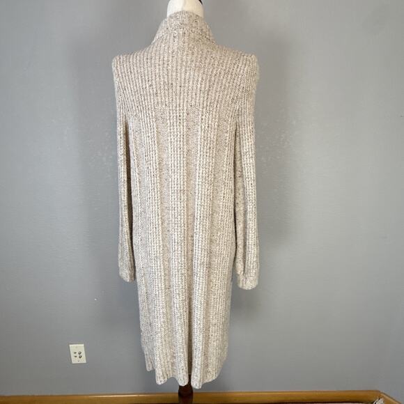 Express Vintage Womens Chunky Ribbed Knit Duster Cardigan Sweater Jacket Size M - Picture 5 of 7